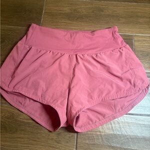 Pink athletic shorts